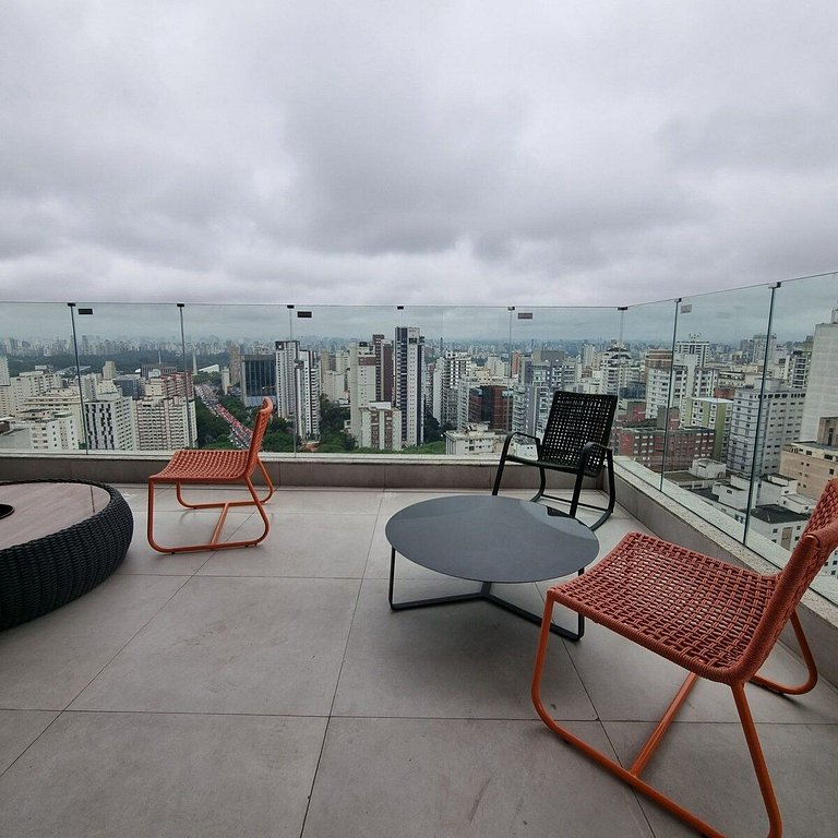 Studio Planejado com Vista Incrível no Paraiso!