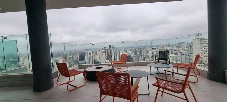 Studio com Vista Incrível no Paraiso!