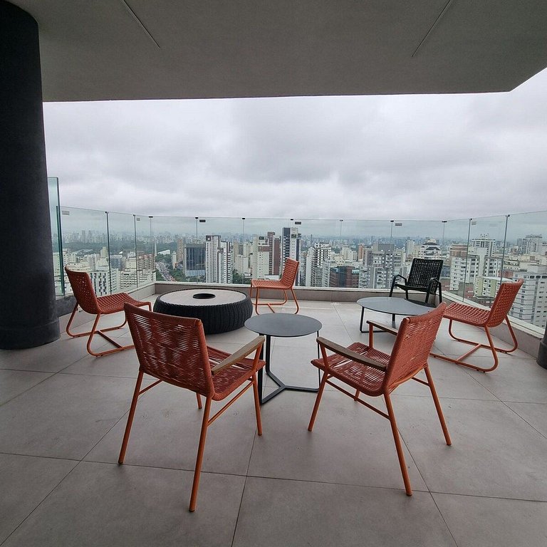 Studio Planejado com Vista Incrível no Paraiso!