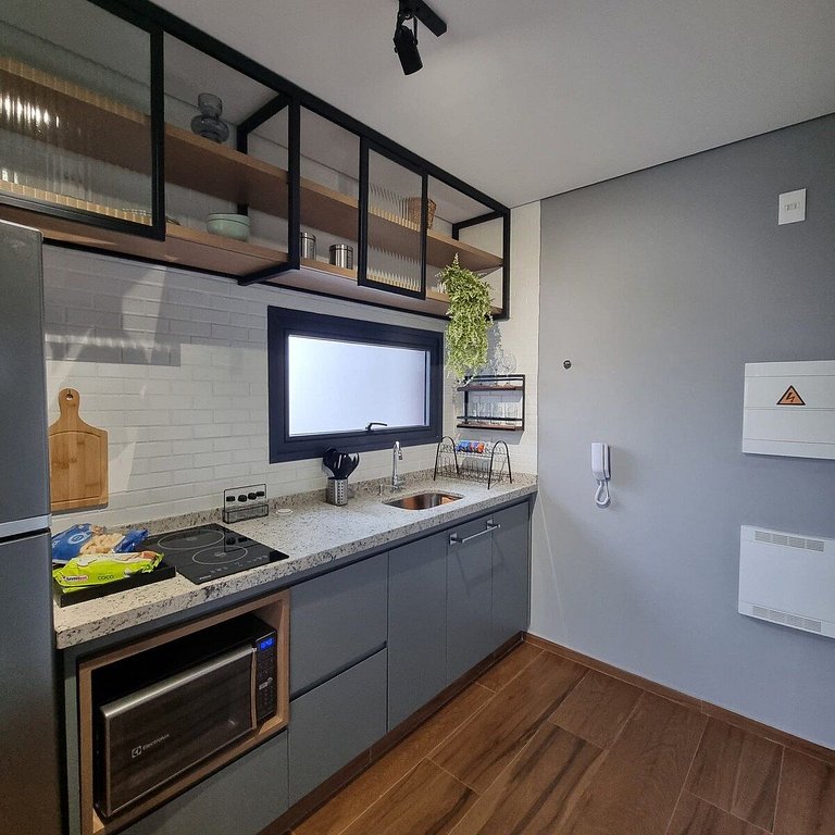 ¡Estudio planificado con vista increíble en el paraíso!