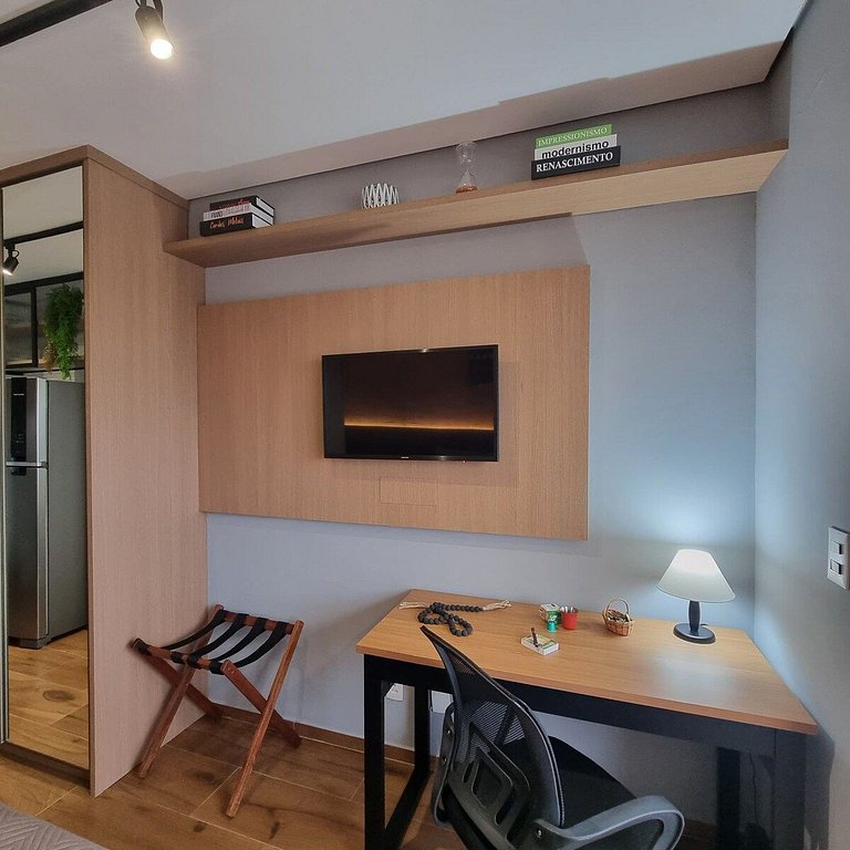Studio Planejado com Vista Incrível no Paraiso!