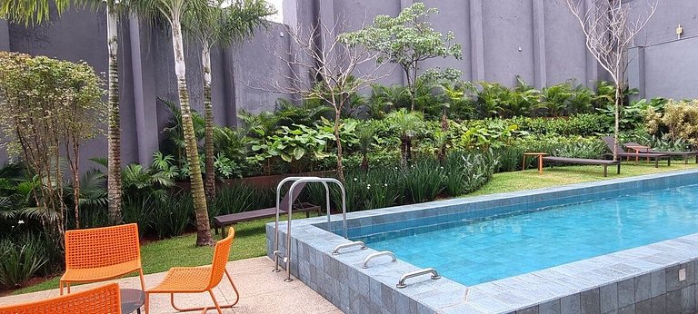 ¡Estudio planificado con vista increíble en el paraíso!