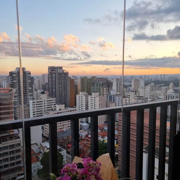 Studio Planejado com Vista Incrível no Paraiso!