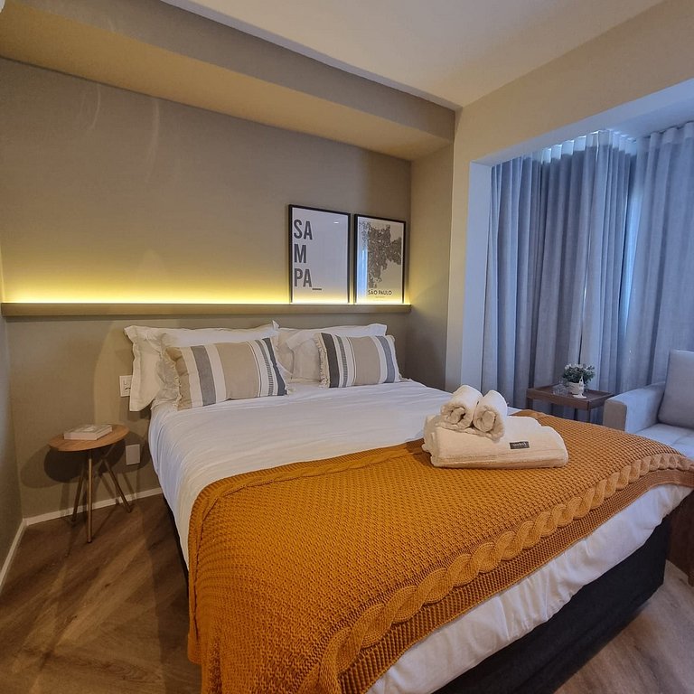 Estudio completo a 260m de Allianz Parque