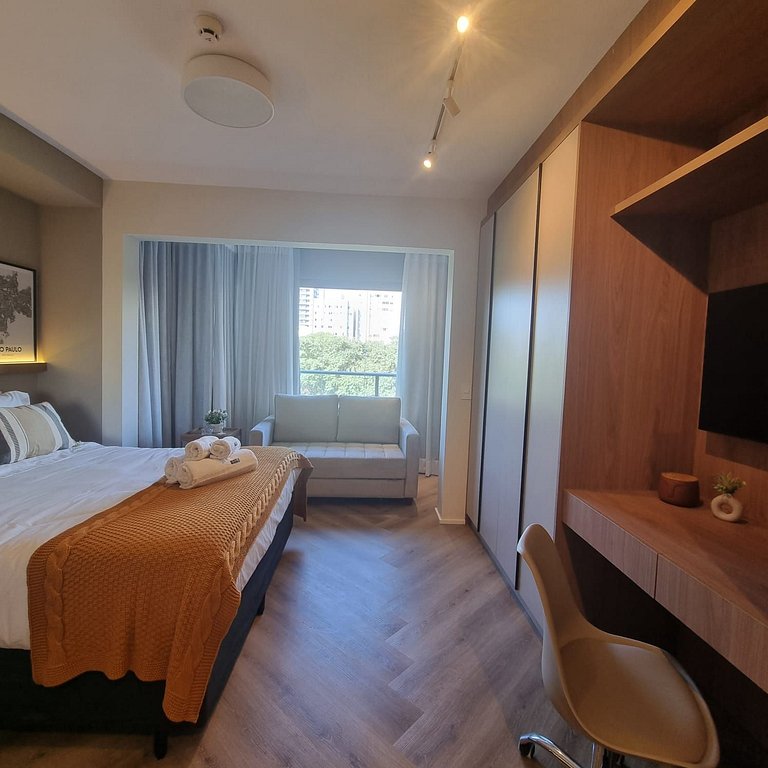 Estudio completo a 260m de Allianz Parque