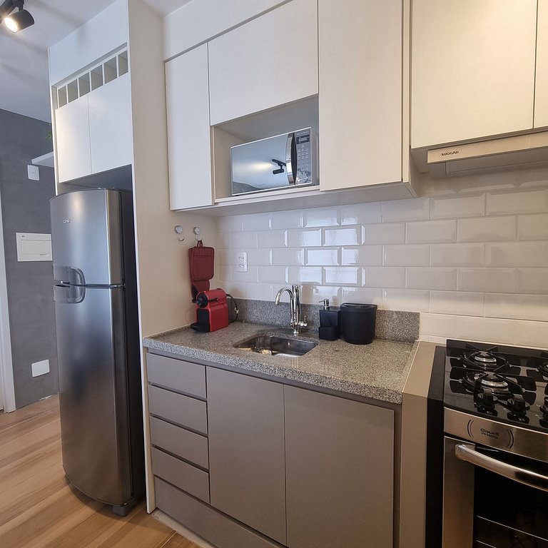 Mucho estilo en Moema junto al metro y mall